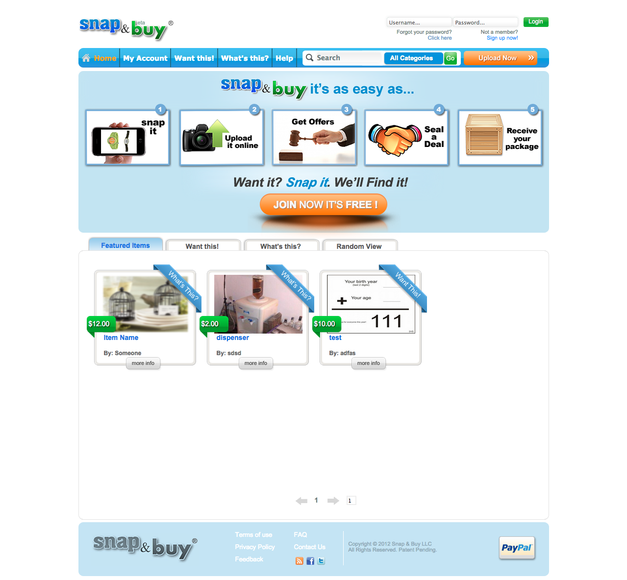 Snap and Buy - Ecommerce Website